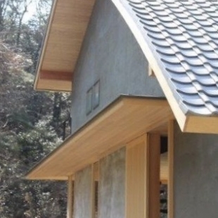 アーチ屋根の家