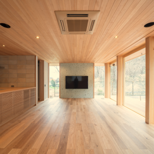 アーチ屋根の家