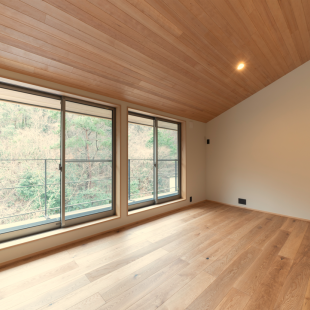アーチ屋根の家