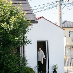 庭の小屋でワークスペース