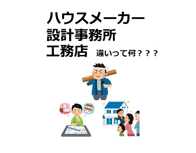 工務店 設計事務所 ハウスメーカーの違いって何 家を建てる前に まずはこの違いを確認しましょう Houseリサーチnote 家を建てたい人のための情報マガジン